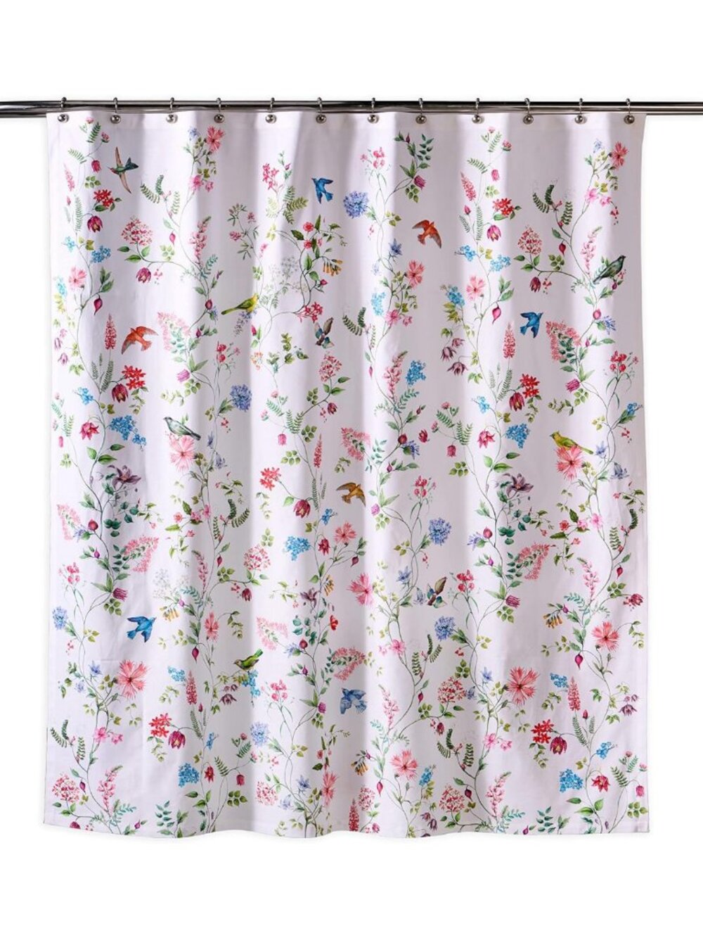 100% Cotton Shower Curtain, 70"x72", Spa Style Bathroom Decor, Easy Care